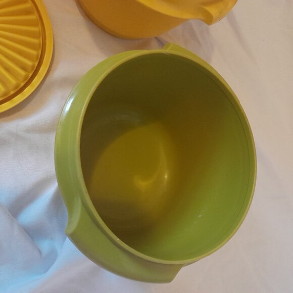 VTG Retro 1970s Tupperware Replacement Bowls: 886-12, 886-14, 886-16 & Lid: 812 - Picture 11 of 15